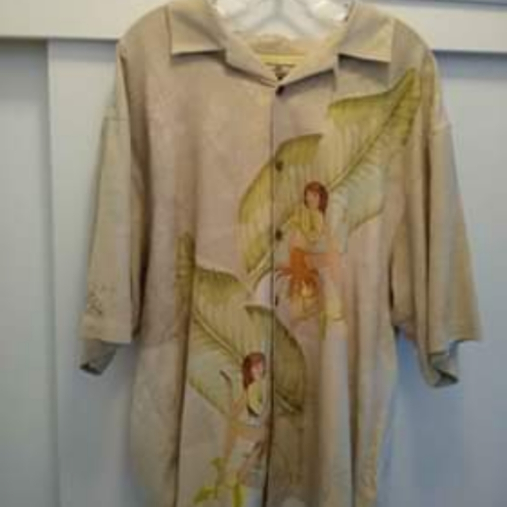 Brand new 100% silk Tommy Bahama button up shirt